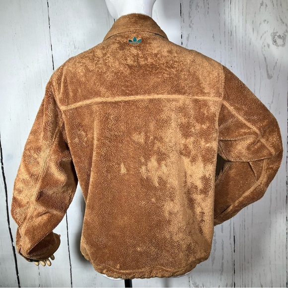 Adidas x Opening Ceremony Collab Fleece Shirt Jacket Men’s Size Large HTF RARE - Picture 8 of 16